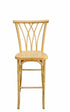 Chivari Natural Resin Steel Skeleton™  Willow Barstool - 2 Pack - Some Assembly Required BWRN-KD-ST-AX-2