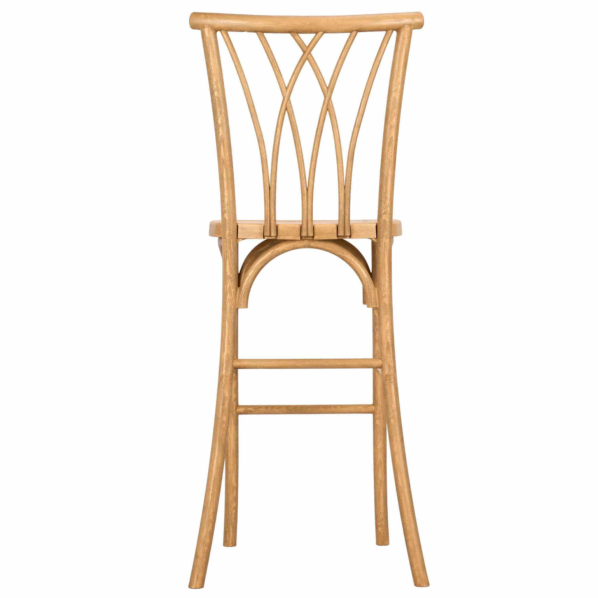 Chivari Natural Resin Steel Skeleton™  Willow Barstool - 2 Pack - Some Assembly Required BWRN-KD-ST-AX-2