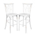 Chivari White Distressed Resin Steel Skeleton™ Willow Barstool - 2 Pack - Some Assembly Required BWRWD-KD-ST-AX-2