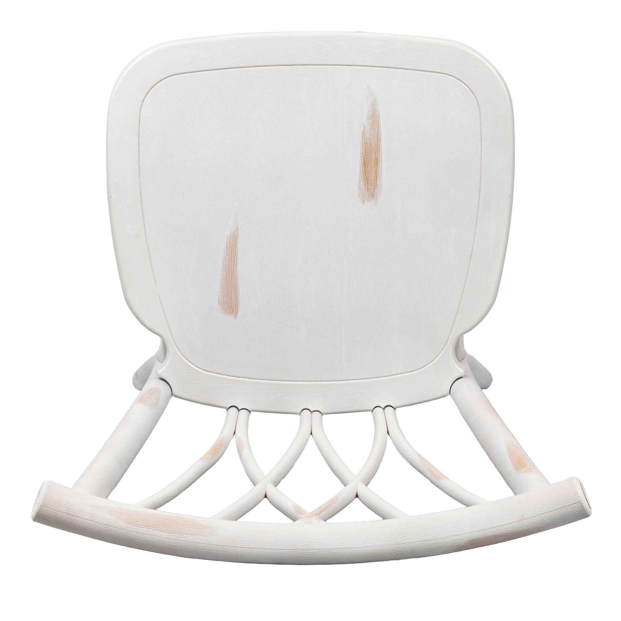 Chivari White Distressed Resin Steel Skeleton™ Willow Barstool - 2 Pack - Some Assembly Required BWRWD-KD-ST-AX-2