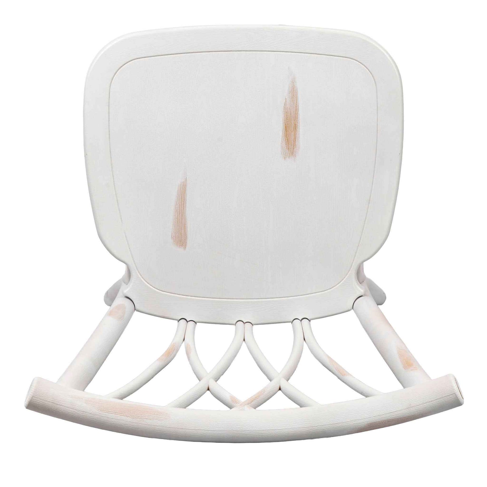 Chivari White Distressed Resin Steel Skeleton™ Willow Barstool - 2 Pack - Some Assembly Required BWRWD-KD-ST-AX-2