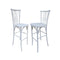 Chivari White Distressed Resin Steel Skeleton™ Willow Barstool - 2 Pack - Some Assembly Required BWRWD-KD-ST-AX-2