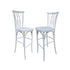 Chivari White Distressed Resin Steel Skeleton™ Willow Barstool - 2 Pack - Some Assembly Required BWRWD-KD-ST-AX-2