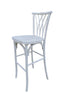Chivari White Distressed Resin Steel Skeleton™ Willow Barstool - 2 Pack - Some Assembly Required BWRWD-KD-ST-AX-2