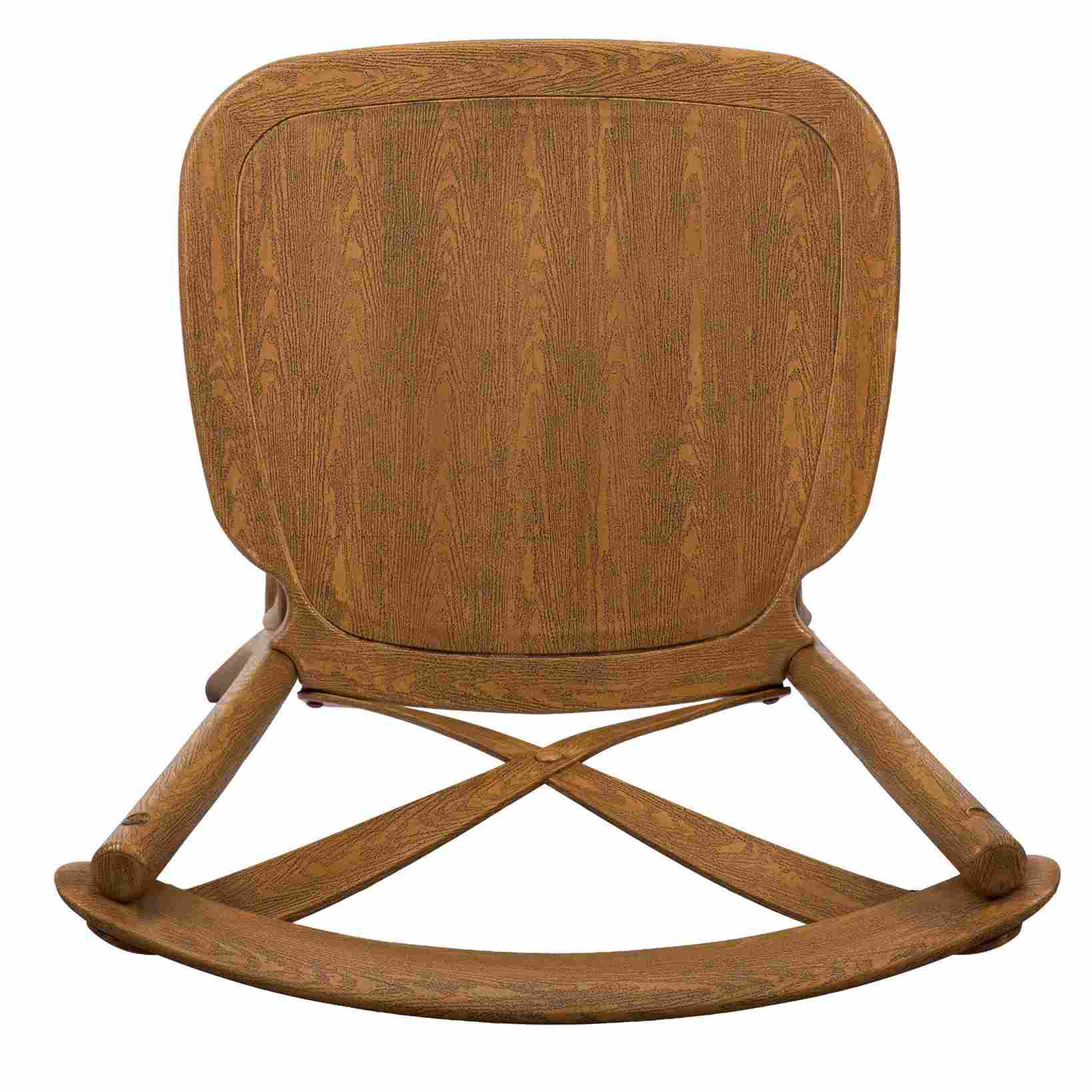 Chivari Chestnut Resin Steel Skeleton™ Cross Back Barstool - 2 Pack - Some Assembly Required BXRC-KD-ST-AX-2