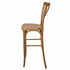 Chivari Chestnut Resin Steel Skeleton™ Cross Back Barstool - 2 Pack - Some Assembly Required BXRC-KD-ST-AX-2
