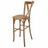 Chivari Chestnut Resin Steel Skeleton™ Cross Back Barstool - 2 Pack - Some Assembly Required BXRC-KD-ST-AX-2