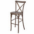 Chivari Fruitwood Resin Steel Skeleton™ Cross Back Barstool - 2 Pack - Some Assembly Required BXRF-KD-ST-AX-2