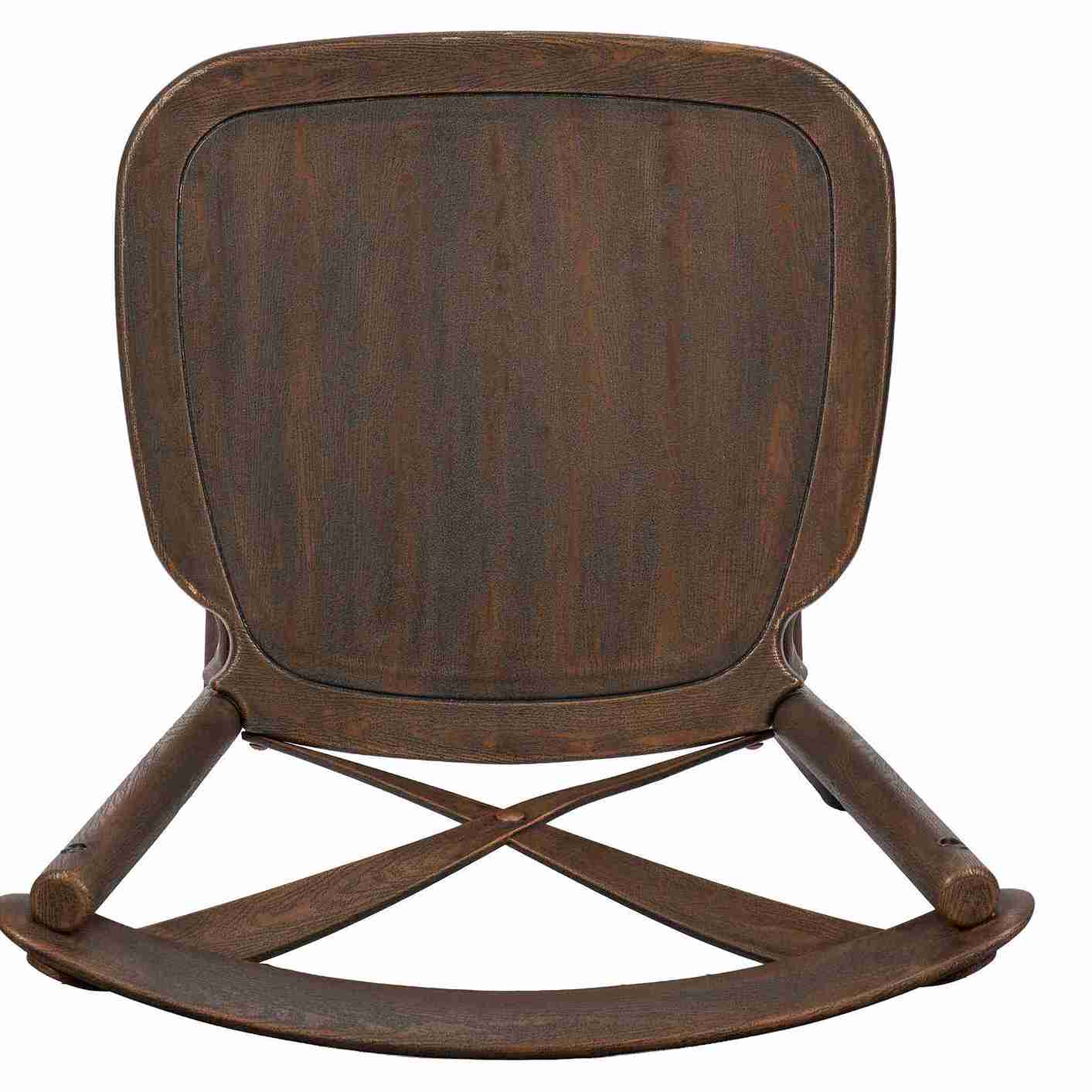 Chivari Fruitwood Resin Steel Skeleton™ Cross Back Barstool - 2 Pack - Some Assembly Required BXRF-KD-ST-AX-2