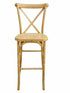Chivari Natural Resin Steel Skeleton™ Cross Back Barstool - 2 Pack - Some Assembly Required BXRN-KD-ST-AX-2