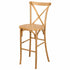 Chivari Natural Resin Steel Skeleton™ Cross Back Barstool - 2 Pack - Some Assembly Required BXRN-KD-ST-AX-2