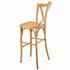 Chivari Natural Resin Steel Skeleton™ Cross Back Barstool - 2 Pack - Some Assembly Required BXRN-KD-ST-AX-2