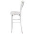 Chivari White Distressed Resin Steel Skeleton™ Cross Back Barstool - 2 Pack - Some Assembly Required BXRWD-KD-ST-AX-2
