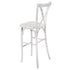 Chivari White Distressed Resin Steel Skeleton™ Cross Back Barstool - 2 Pack - Some Assembly Required BXRWD-KD-ST-AX-2