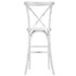 Chivari White Distressed Resin Steel Skeleton™ Cross Back Barstool - 2 Pack - Some Assembly Required BXRWD-KD-ST-AX-2
