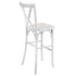 Chivari White Distressed Resin Steel Skeleton™ Cross Back Barstool - 2 Pack - Some Assembly Required BXRWD-KD-ST-AX-2