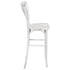 Chivari White Distressed Resin Steel Skeleton™ Cross Back Barstool - 2 Pack - Some Assembly Required BXRWD-KD-ST-AX-2