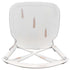 Chivari White Distressed Resin Steel Skeleton™ Cross Back Barstool - 2 Pack - Some Assembly Required BXRWD-KD-ST-AX-2