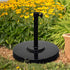 California Umbrellas Black 50 lbs Umbrella Base with Steel Casing CAL-CFMT160-BLACK