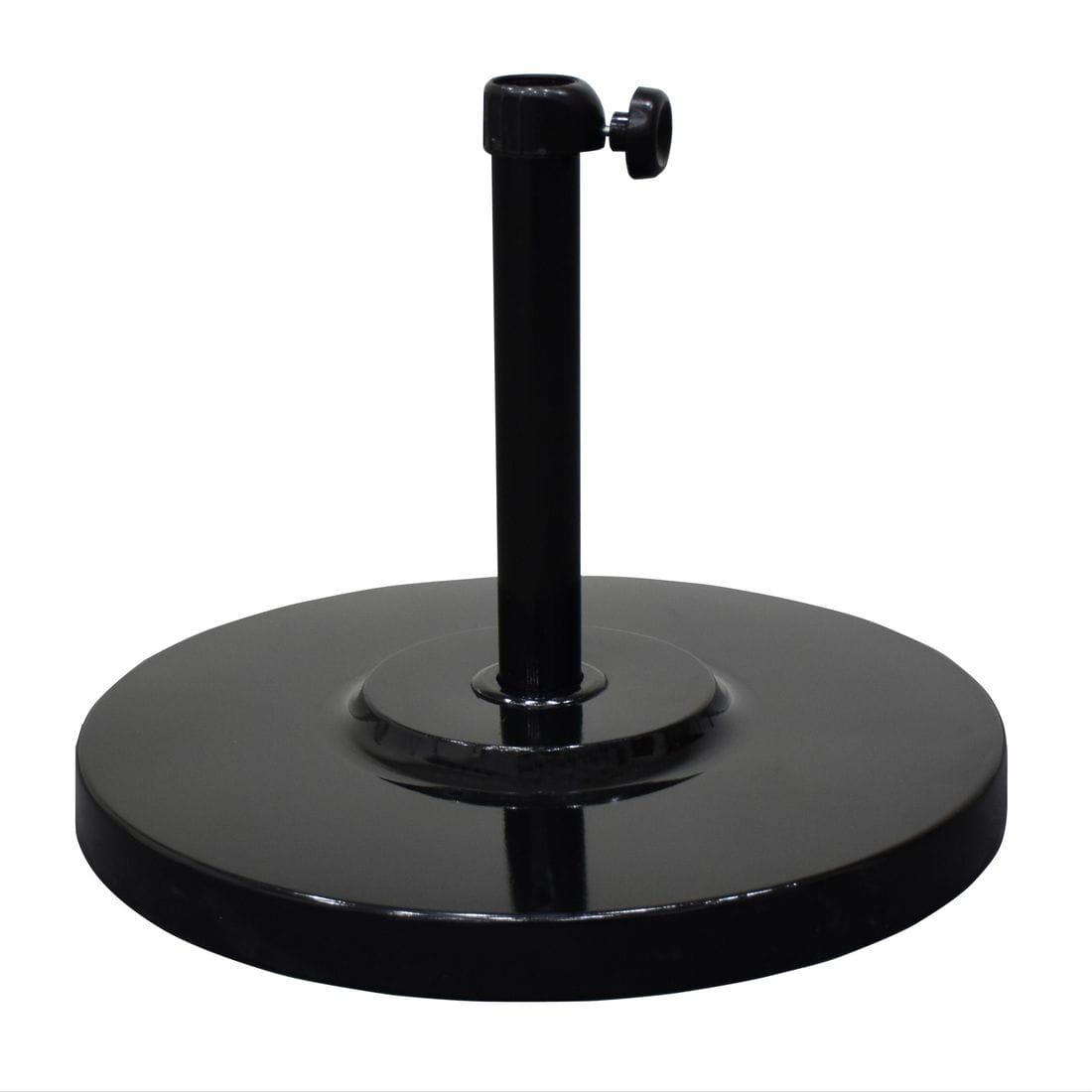 California Umbrellas Black 50 lbs Umbrella Base with Steel Casing CAL-CFMT160-BLACK