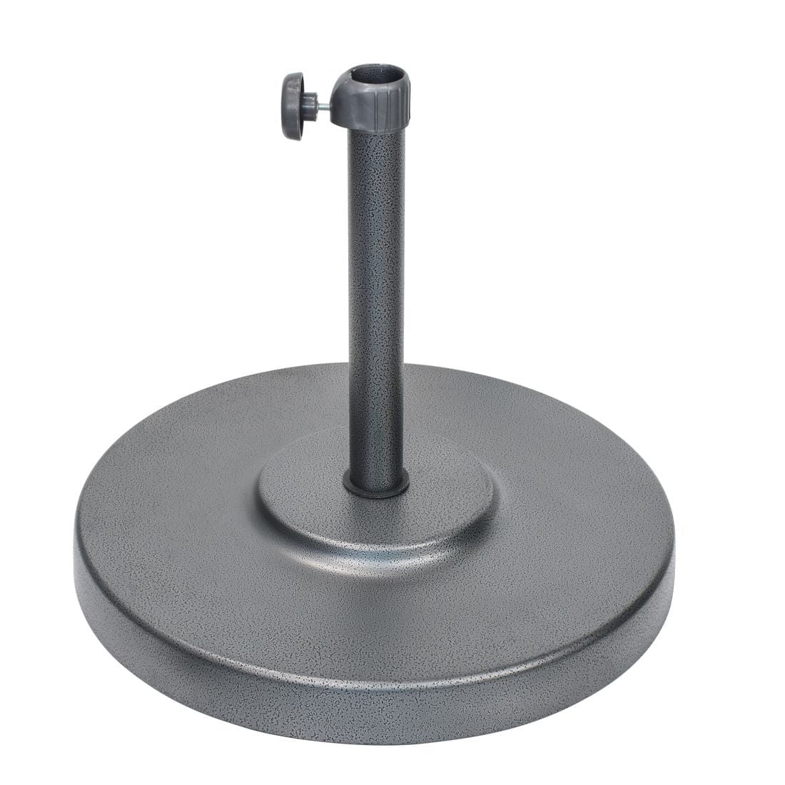 California Umbrellas Hammertone Grey 50 lbs Umbrella Base with Steel Casing CAL-199484008760