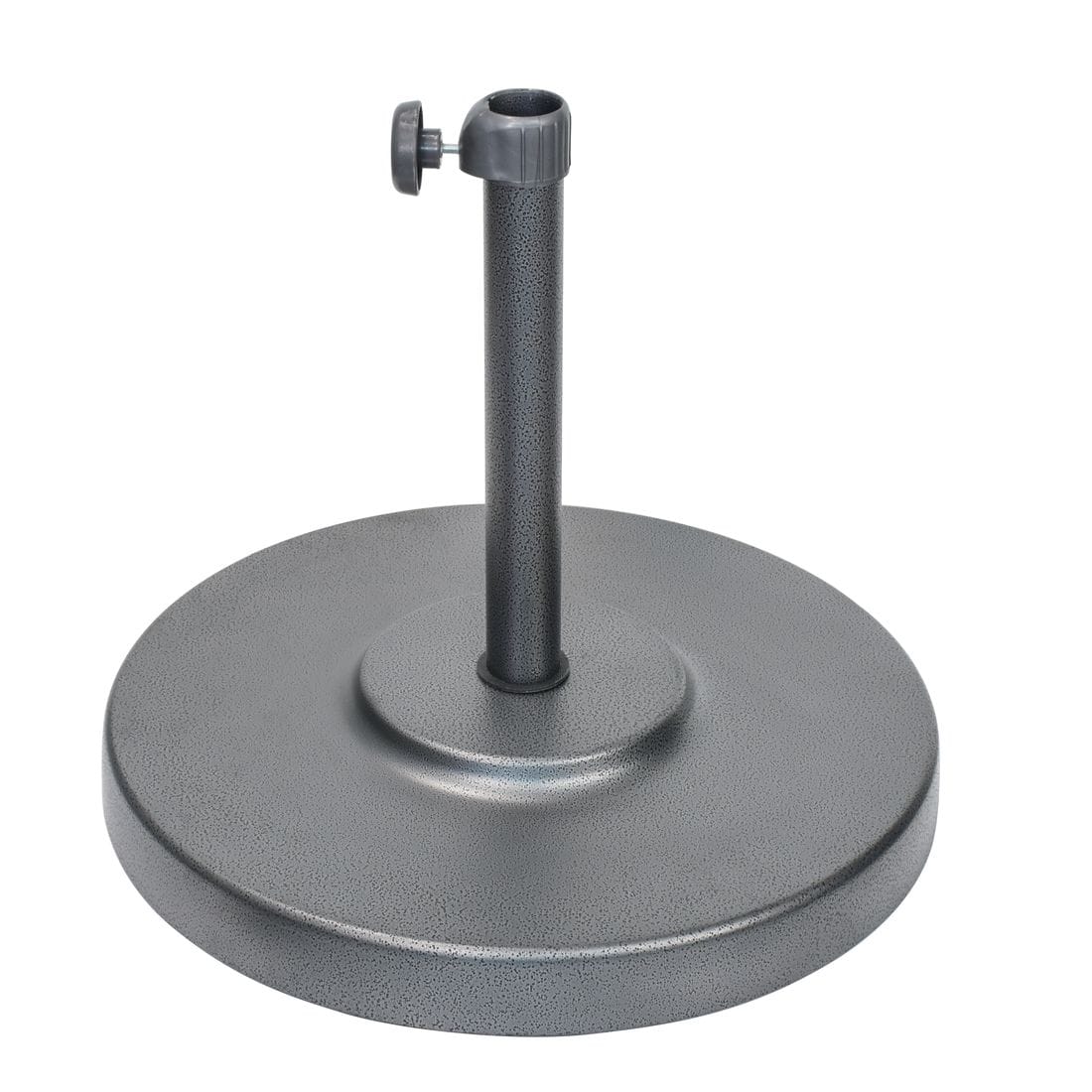California Umbrellas Hammertone Gray 50 lbs Umbrella Base with Steel Casing CAL-CFMT160-HAMMERTONE-GREY
