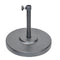 California Umbrellas Hammertone Gray 50 lbs Umbrella Base with Steel Casing CAL-CFMT160-HAMMERTONE-GREY