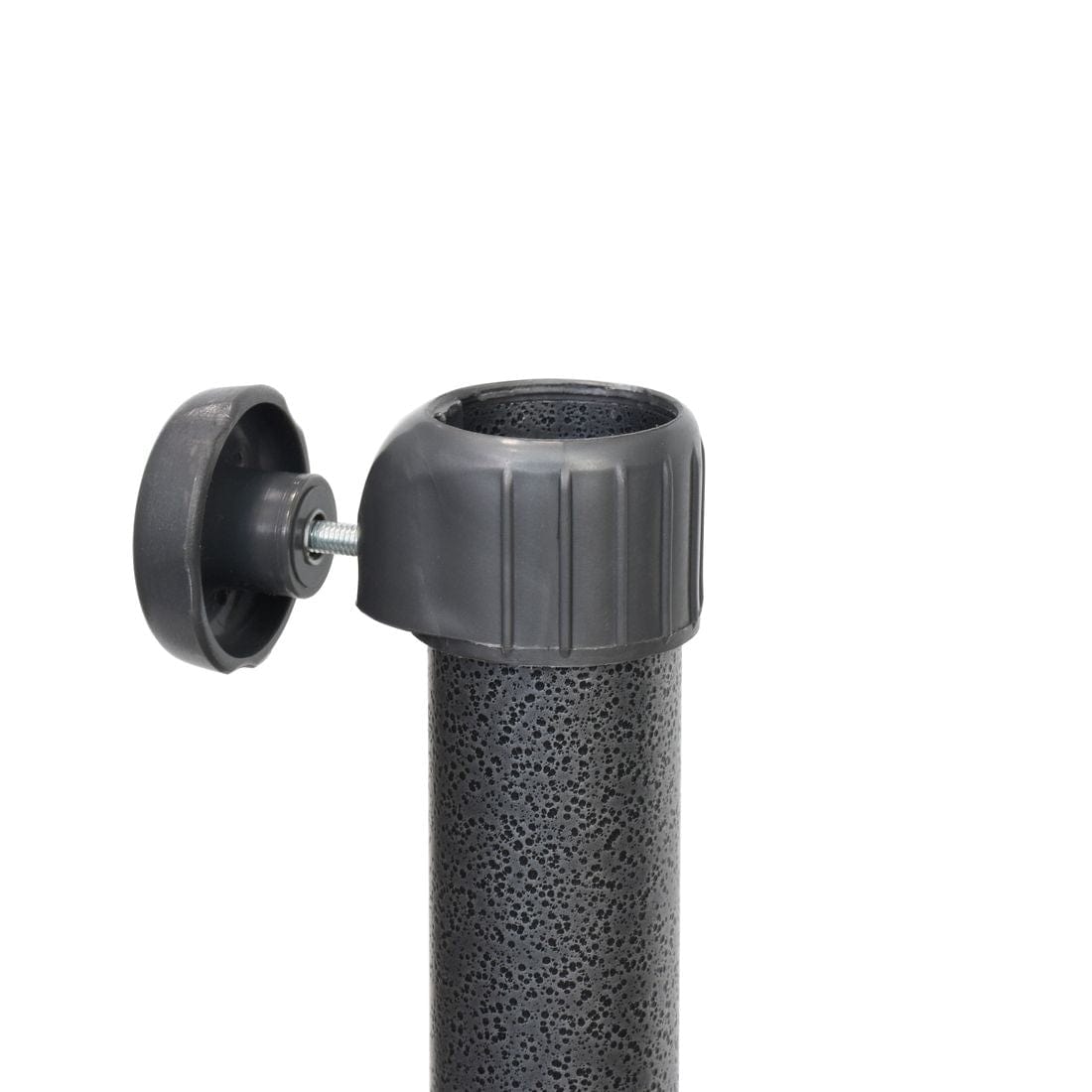 California Umbrellas Hammertone Grey 50 lbs Umbrella Base with Steel Casing CAL-199484008760