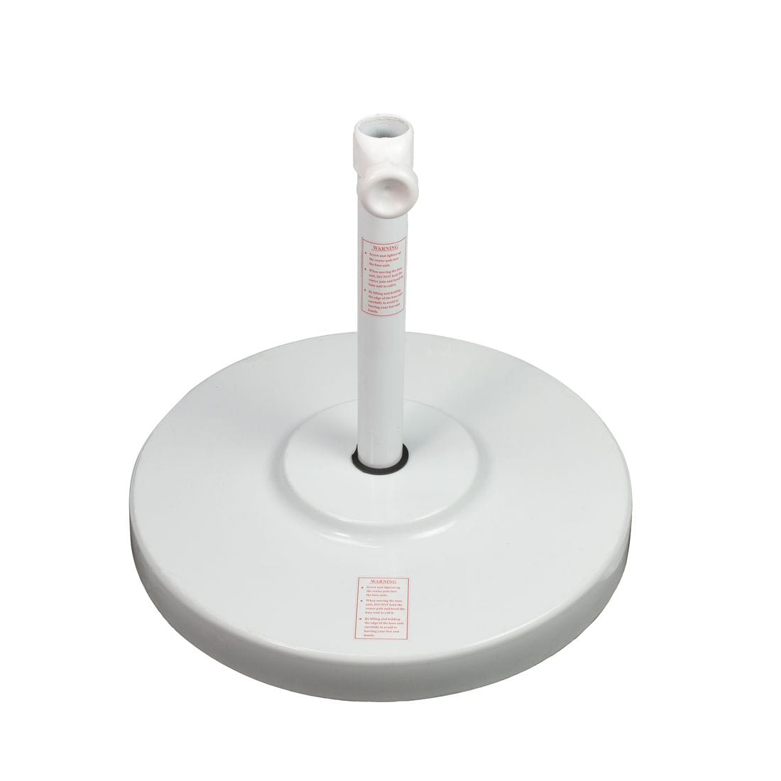 California Umbrellas White 50 lbs Umbrella Base with Steel Casing CAL-199484008777