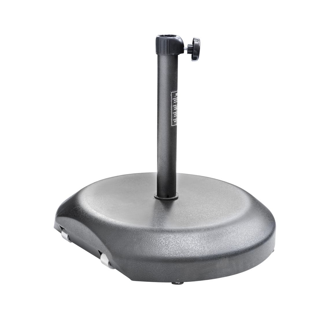 California Umbrellas Hammertone Gray 75 lbs Umbrella Base with Steel Casing & Casters for Easy Mobility CAL-CFMT172-HAMMERTONE-GREY