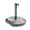 California Umbrellas Hammertone Gray 75 lbs Umbrella Base with Steel Casing & Casters for Easy Mobility CAL-CFMT172-HAMMERTONE-GREY