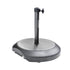 California Umbrellas Hammertone Gray 75 lbs Umbrella Base with Steel Casing & Casters for Easy Mobility CAL-CFMT172-HAMMERTONE-GREY