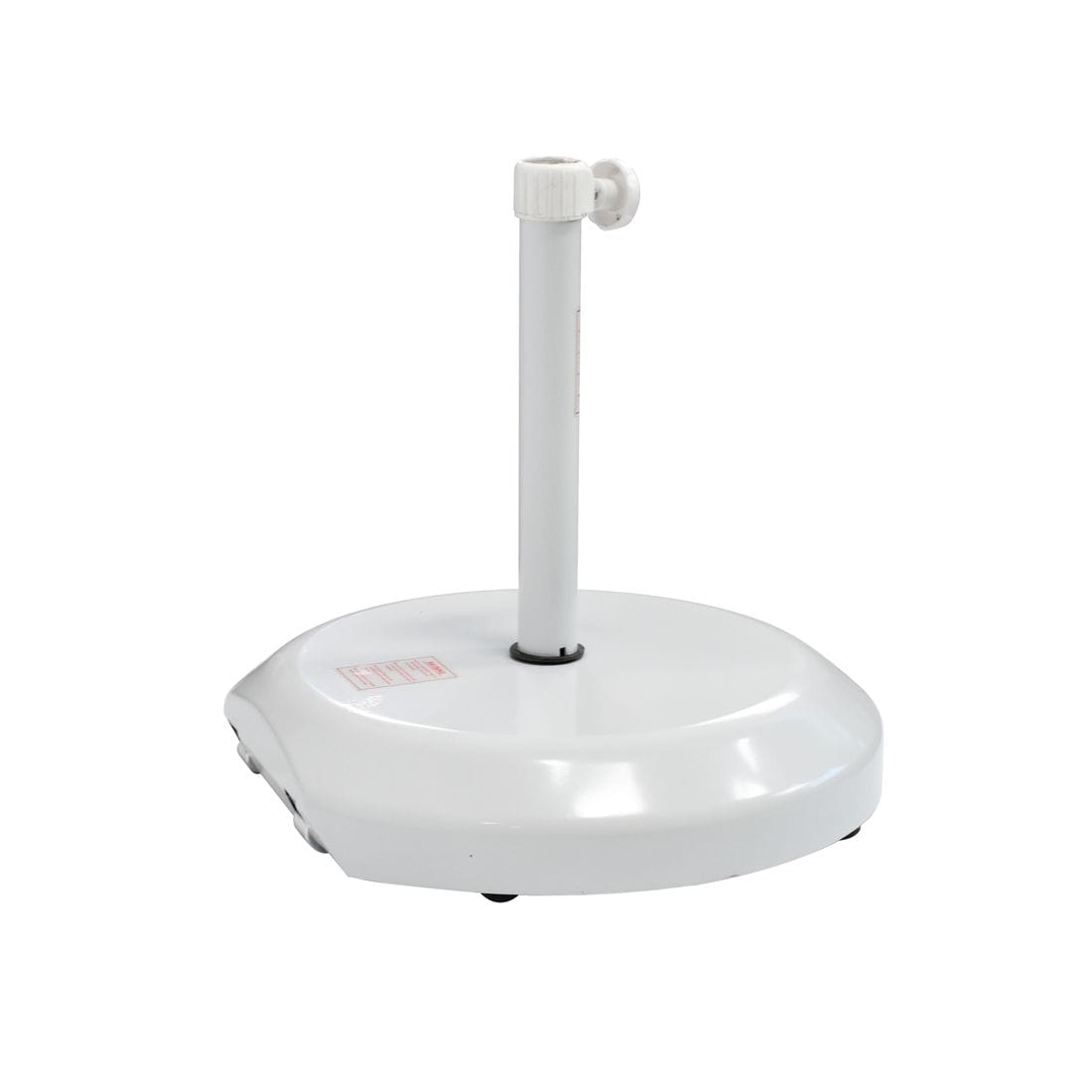 California Umbrellas White 75 lbs Umbrella Base with Steel Casing & Casters for Easy Mobility CAL-CFMT172-WHITE