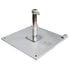 California Umbrellas Silver 70 lbs Galvanized Steel Base Plate with Casters for Easy Mobility CAL-CRL070