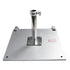 California Umbrellas Silver 70 lbs Galvanized Steel Base Plate with Casters for Easy Mobility CAL-CRL070