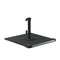 California Umbrellas Black 70 lbs Galvanized Steel Base Plate with Casters for Easy Mobility CAL-199484008838