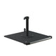 California Umbrellas Black 70 lbs Galvanized Steel Base Plate with Casters for Easy Mobility CAL-199484008838