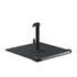 California Umbrellas Black 70 lbs Galvanized Steel Base Plate with Roller Wheel Bar for Easy Mobility CAL-CRL070-BLACK