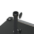 California Umbrellas Black 70 lbs Galvanized Steel Base Plate with Roller Wheel Bar for Easy Mobility CAL-CRL070-BLACK