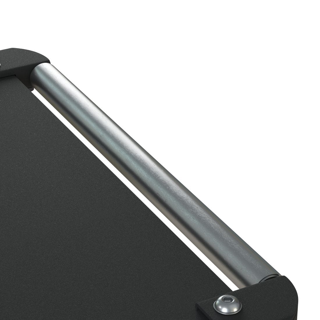 California Umbrellas Black 70 lbs Galvanized Steel Base Plate with Roller Wheel Bar for Easy Mobility CAL-CRL070-BLACK