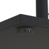 California Umbrellas Black 70 lbs Galvanized Steel Base Plate with Roller Wheel Bar for Easy Mobility CAL-CRL070-BLACK