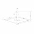 California Umbrellas Black 70 lbs Galvanized Steel Base Plate with Casters for Easy Mobility CAL-199484008838