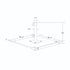 California Umbrellas Black 70 lbs Galvanized Steel Base Plate with Casters for Easy Mobility CAL-199484008838