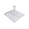 California Umbrellas White 70 lbs Galvanized Steel Base Plate with Casters for Easy Mobility CAL-199484008845