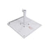 California Umbrellas White 70 lbs Galvanized Steel Base Plate with Casters for Easy Mobility CAL-199484008845