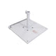 California Umbrellas White 70 lbs Galvanized Steel Base Plate with Casters for Easy Mobility CAL-199484008845