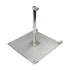 California Umbrellas Silver 100 lbs Galvanized Steel Base Plate with Casters for Easy Mobility CAL-199484008852