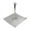 California Umbrellas Silver 100 lb Galvanized Steel Umbrella Base Plate with Casters, Fits 1.5" Pole CAL-CRL100