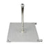 California Umbrellas Silver 100 lbs Galvanized Steel Base Plate with Casters for Easy Mobility CAL-199484008852