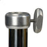 California Umbrellas Silver 100 lb Galvanized Steel Umbrella Base Plate with Casters, Fits 1.5" Pole CAL-CRL100